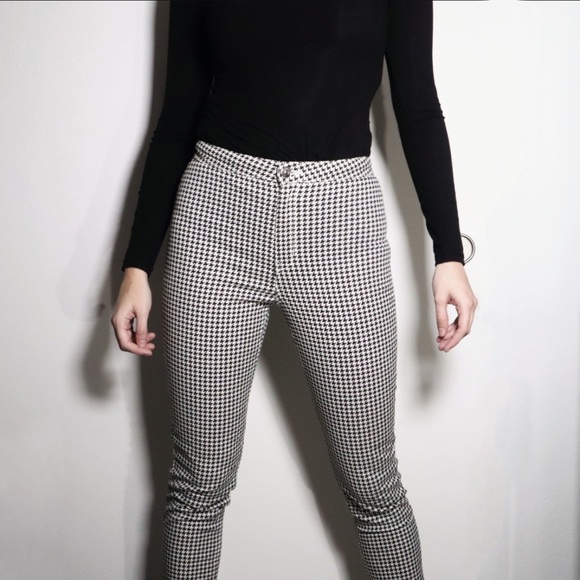 3 for 25! 🌻 H&M Houndstooth Twill Pants 🖤 - Picture 9 of 13